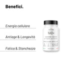 NAD+ Liposomiale 300 mg | Antiage, Energia cellulare, Fatica | 60 Compresse  | NAD+ Liposomiale 300 mg | Formula Avanzata con Trans-resveratrolo | Antiage, Contro la Fatica, Longevità| Made in Italy