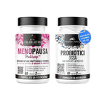 Kit Integratore Menopausa ProVamp + Integratore Ossa - Supporto per Vampate, Sudorazione Notturna, Salute delle Ossa - con Vitamina D3, K2 e Probiotici - 2 Prodotti Made in Italy