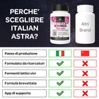 Integratore Menopausa Completo con Probiotici Lactobacillus Gasseri, Lactobacillus Crispatus - Equilibrio Vaginale e Intestinale, Vampate di Calore, Controllo del Peso - 60 Capsule 2 Mesi