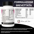 Integratore Menopausa Completo con Probiotici Lactobacillus Gasseri, Lactobacillus Crispatus - Equilibrio Vaginale e Intestinale, Vampate di Calore, Controllo del Peso - 60 Capsule 2 Mesi
