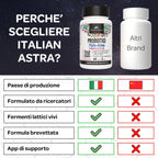 Fermenti Lattici Probiotici - Lactobacillus Rhamnosus e Lactobacillus Plantarum - Tripla Azione per Intestino, Colon Irritabile, Difese Immunitarie, Enzimi Digestivi - 60 Capsule 2 Mesi