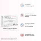 Probiotici Donna Flora Intima - 9 MLD Probiotici Selezionati - 30 Capsule - Microbiota femminile | Per Candida, Cistite, Vaginosi | L. Rhamnosus, L. Paracasei e L. Plantarum | Made in Italy
