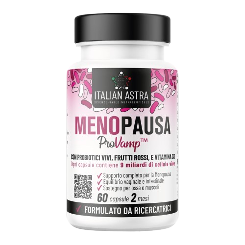 Complete Menopause Supplement with Probiotics Lactobacillus Gasseri, Lactobacillus Crispatus - Vaginal and Intestinal Balance, Hot Flashes, Weight Control - 60 Capsules 2 Months